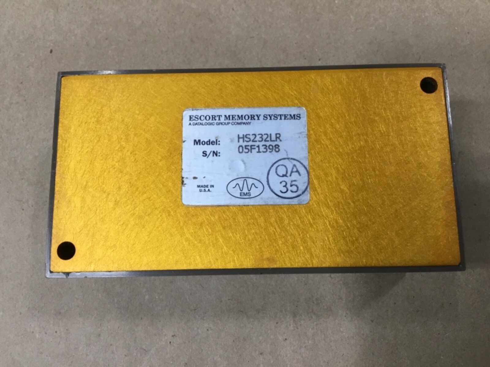 New! Escort Memory Systems HS232LR 32K Byte Read/Write Tag #06G40RM