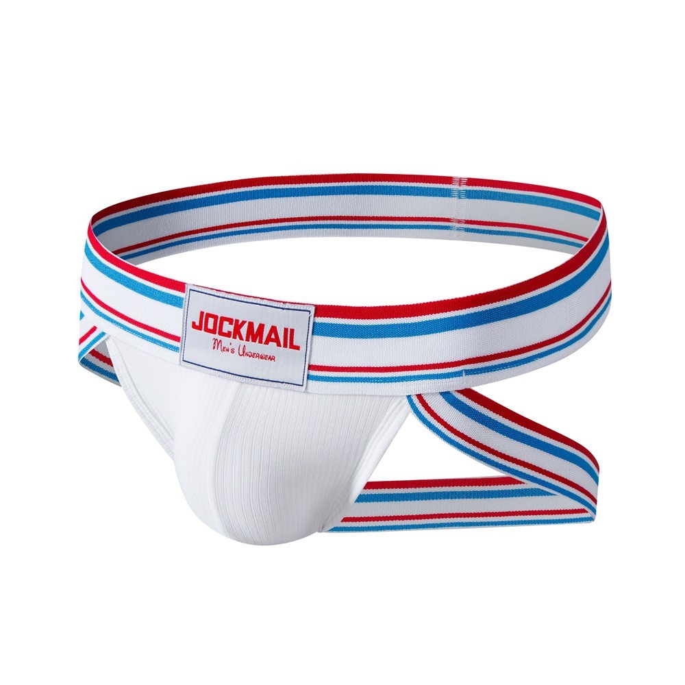 JOCKMAIL Men Sexy Briefs Low Rise Pouch Thong String Jockstrap Underwear