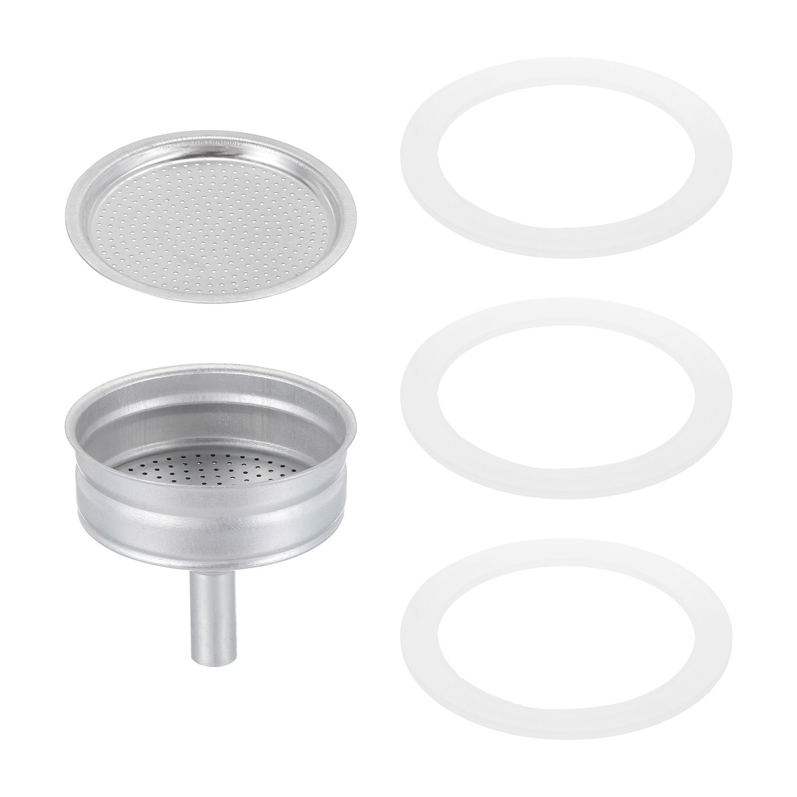 Aluminium Filter Replacement 56x48x3mm for 3-Cup Use Mocha Coffee Maker Pot