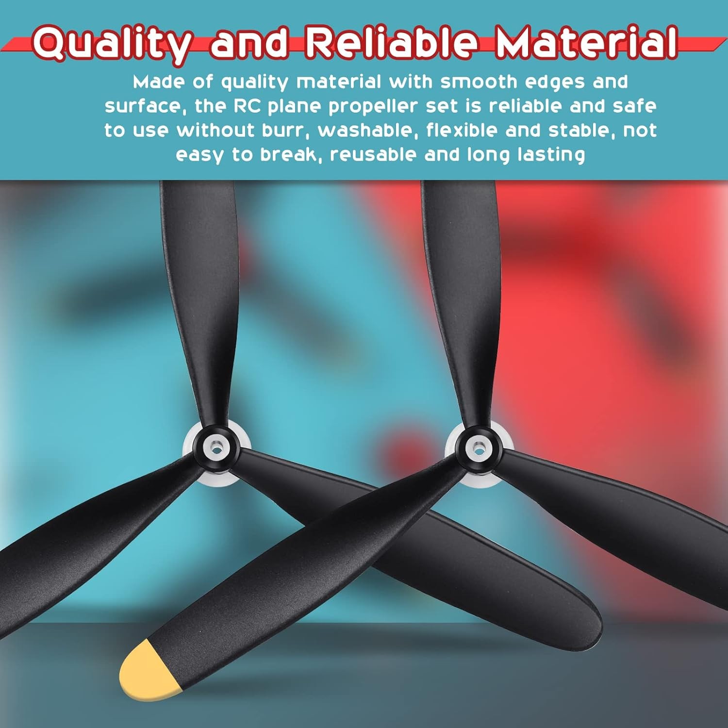 Outus 3 Sets Spare RC Plane Propellers 3 Blade Propeller Compatible with P40...