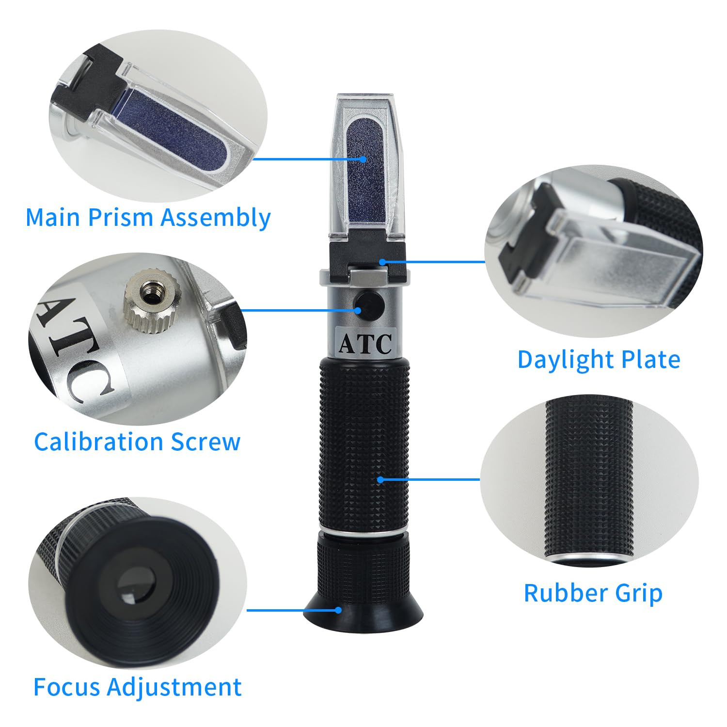0-32% Brix Meter Refractometer with ATC, Brix Refractometer,Refractometer Hon...