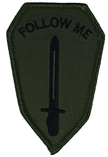 US ARMY INFANTRY SCHOOL FOLLOW ME PATCH FORT FT BENNING VETERAN GRUNT OD GREEN