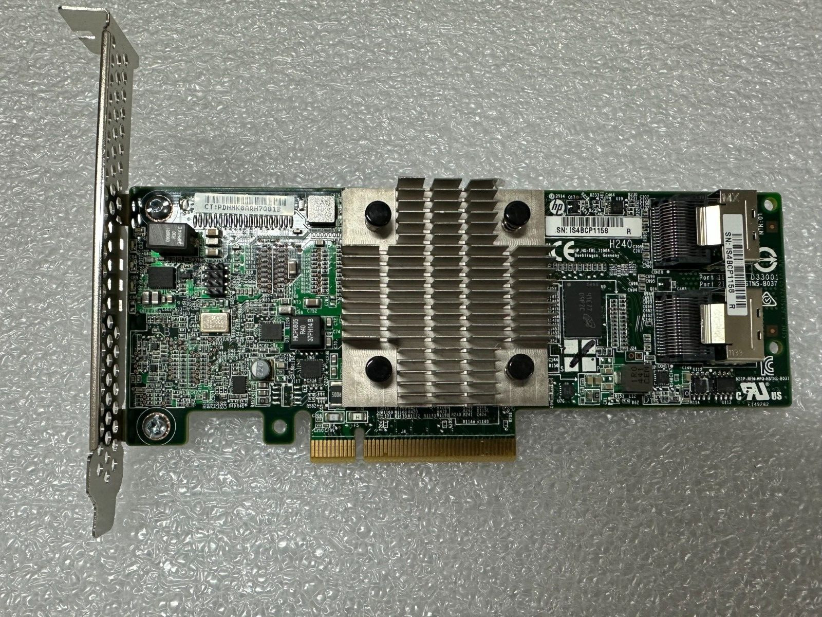 HP H240 12GB/s Dual-Port PCIe X8 Smart SAS/SATA Hot Bus Adapter P/N: 779134-001