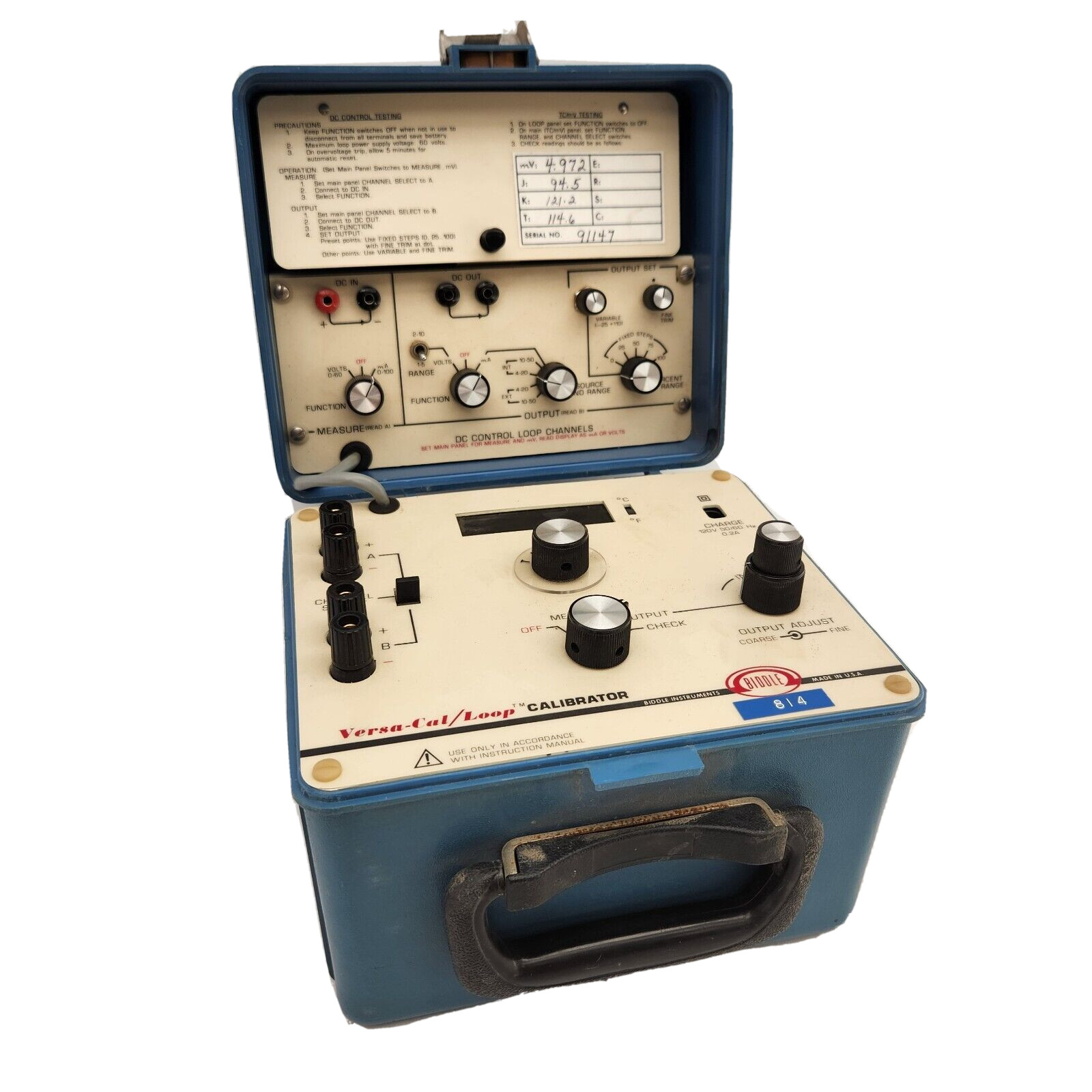 Biddle Instruments Versa-Cal/Loop Electronic Calibrator | Pre-Owned, Untested