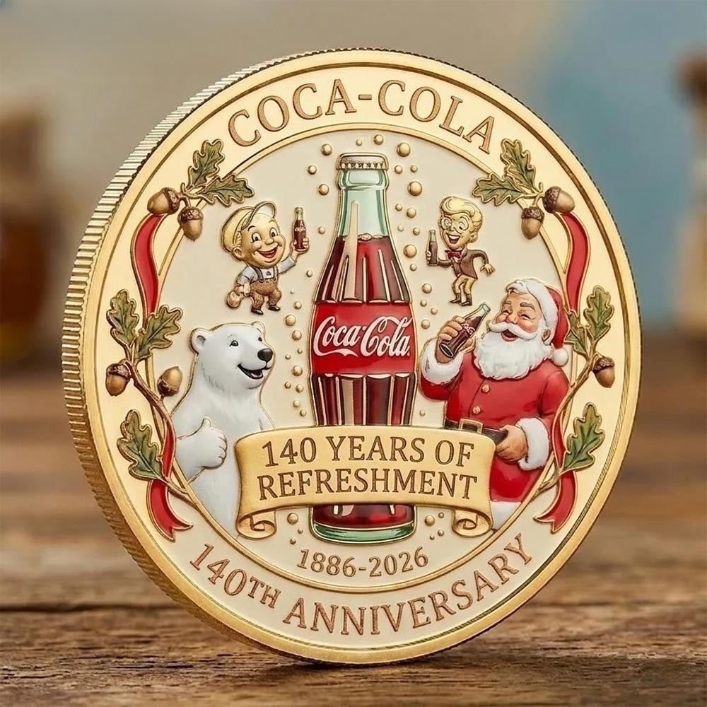 The Coca Cola Icons Of Refreshment 140Th Anniversary Coin