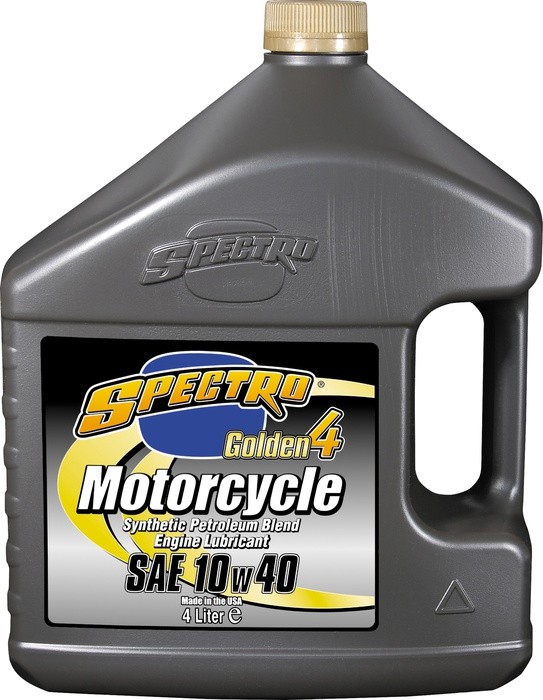 Spectro Golden Motorcycle Semi-Synthetic 4T Motor Oil 10W-40 4L