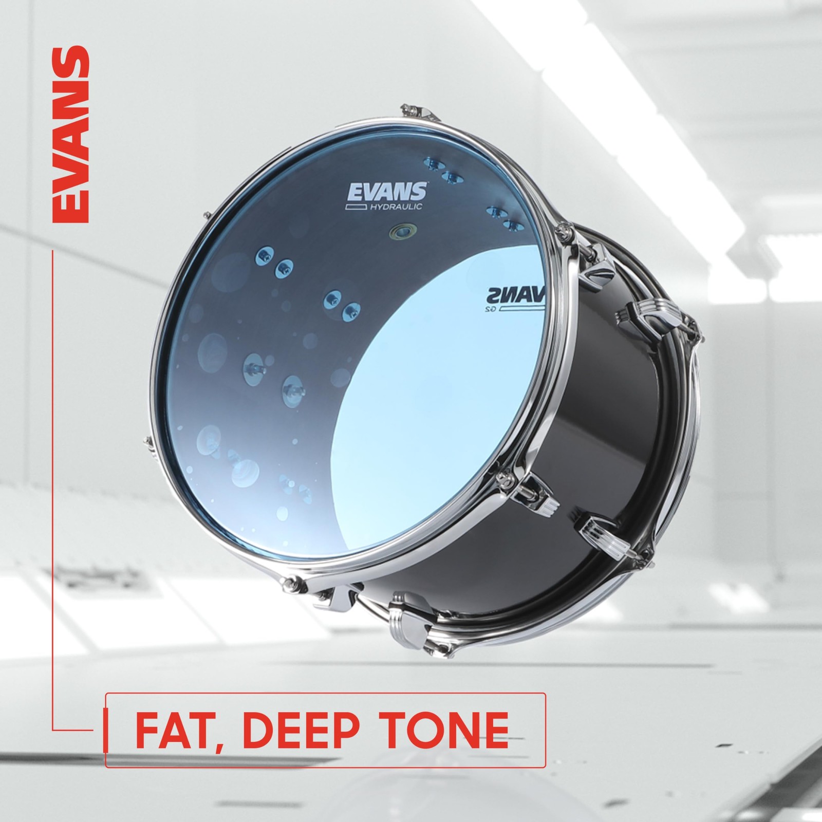 Evans Hydraulic Blue Drum Head, 12 Inch