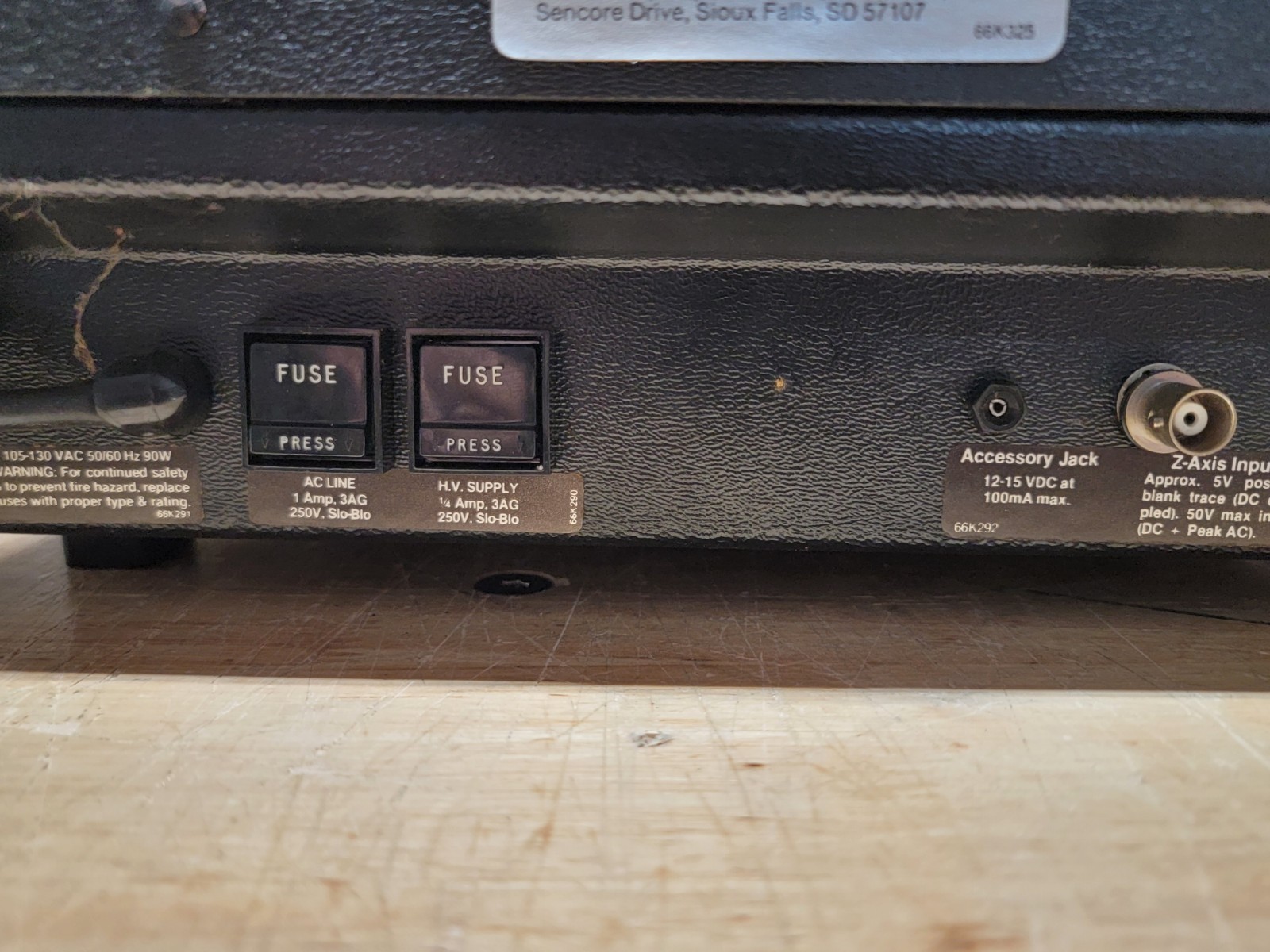 Vintage Sencore Model SC61 Oscilloscope Waveform Analyzer Powers On! *READ*