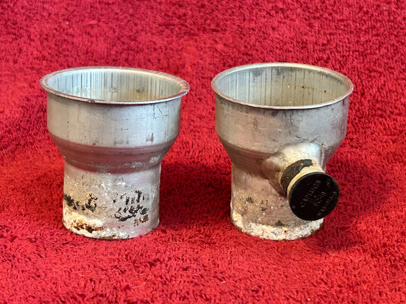 TWO AIRCRAFT AIR VENT ASSEMBLIES