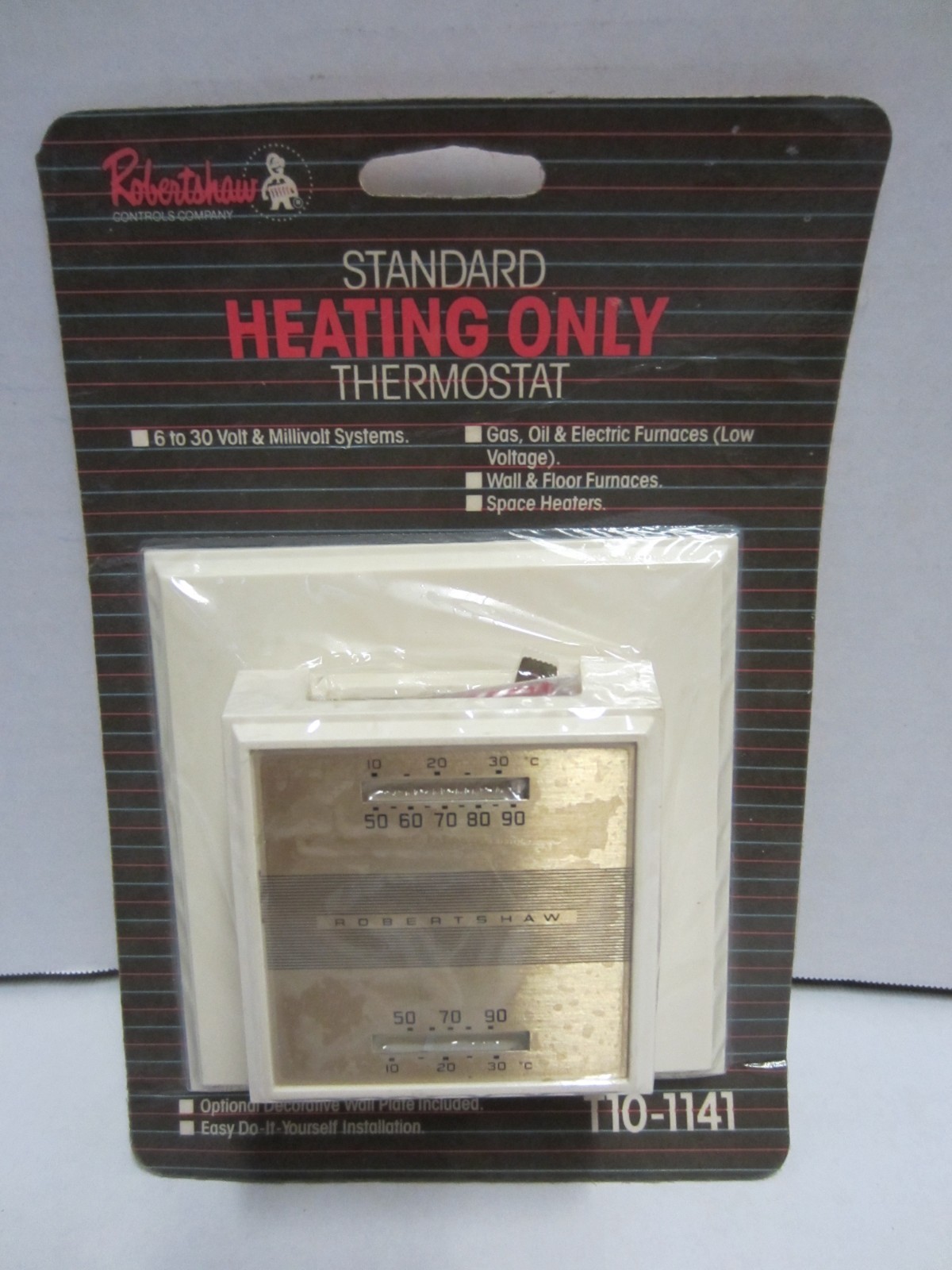 Standard Heating Only Thermostat T10-1141 Robertshaw Controls Company