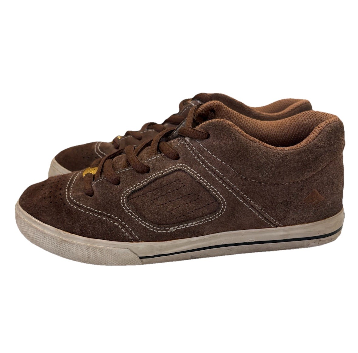 Emerica Reynolds 3 Skateboarding Shoes Brown Suede Men's US 6 EUR 38  Vintage