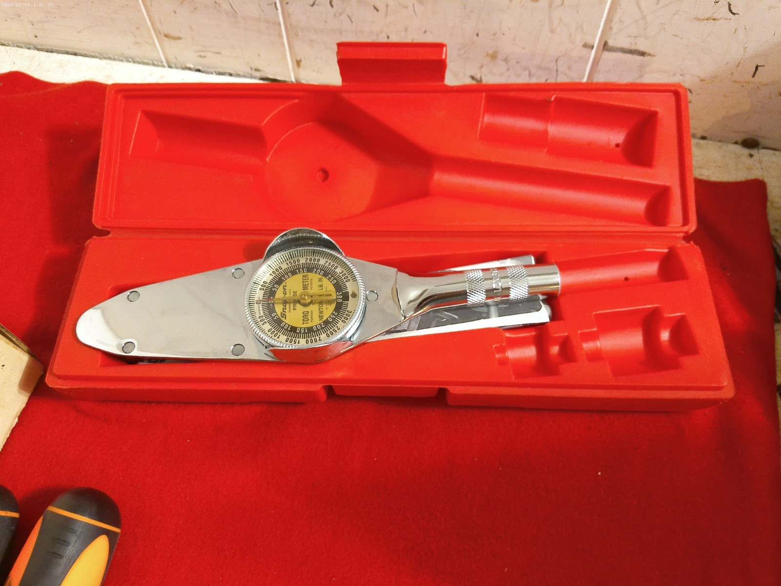Snap On Torqometer 3/8" Drive 300 in. lb. Ter25a 2019 mint with paperwork