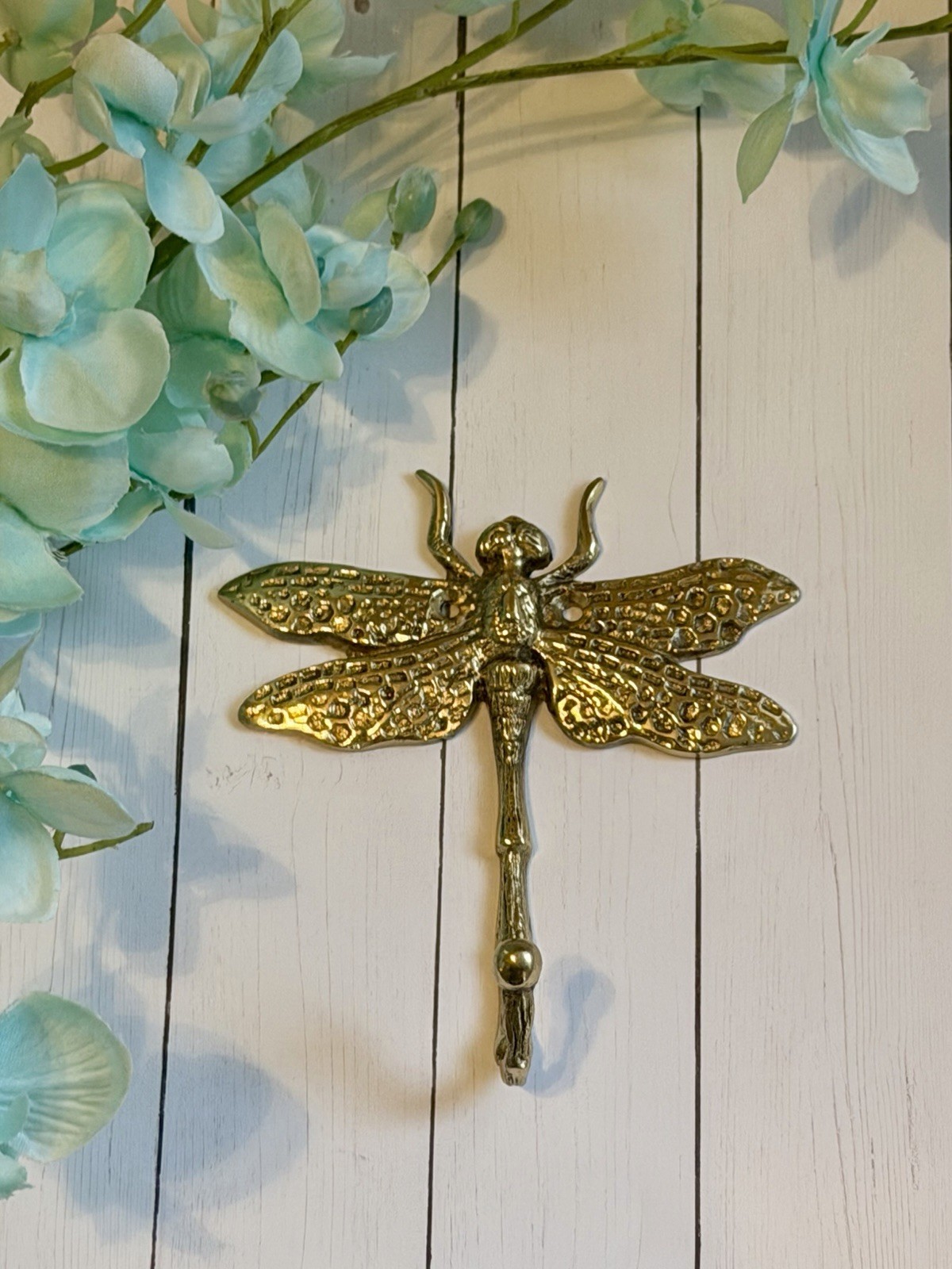 Solid Brass Dragonfly Wall Hook Decorative Dragon Fly Hooks Towel Robe Hooks