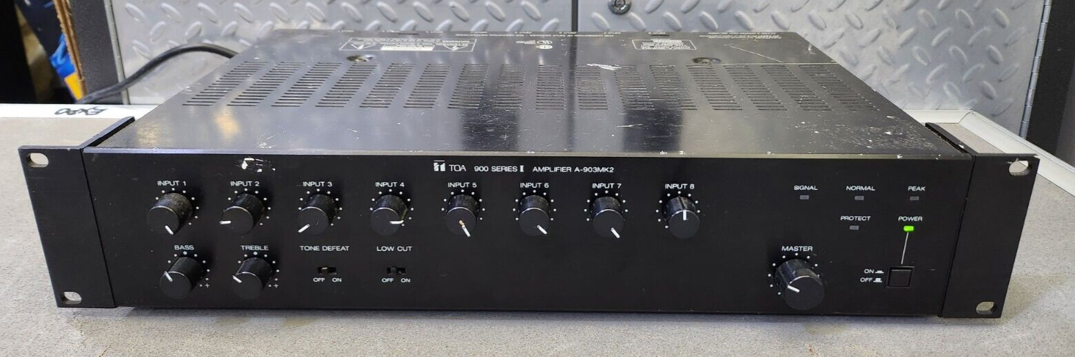 TOA 900 Series II A-903MK2 8-Channel Mixer Power Amplifier 30W Professional AMP