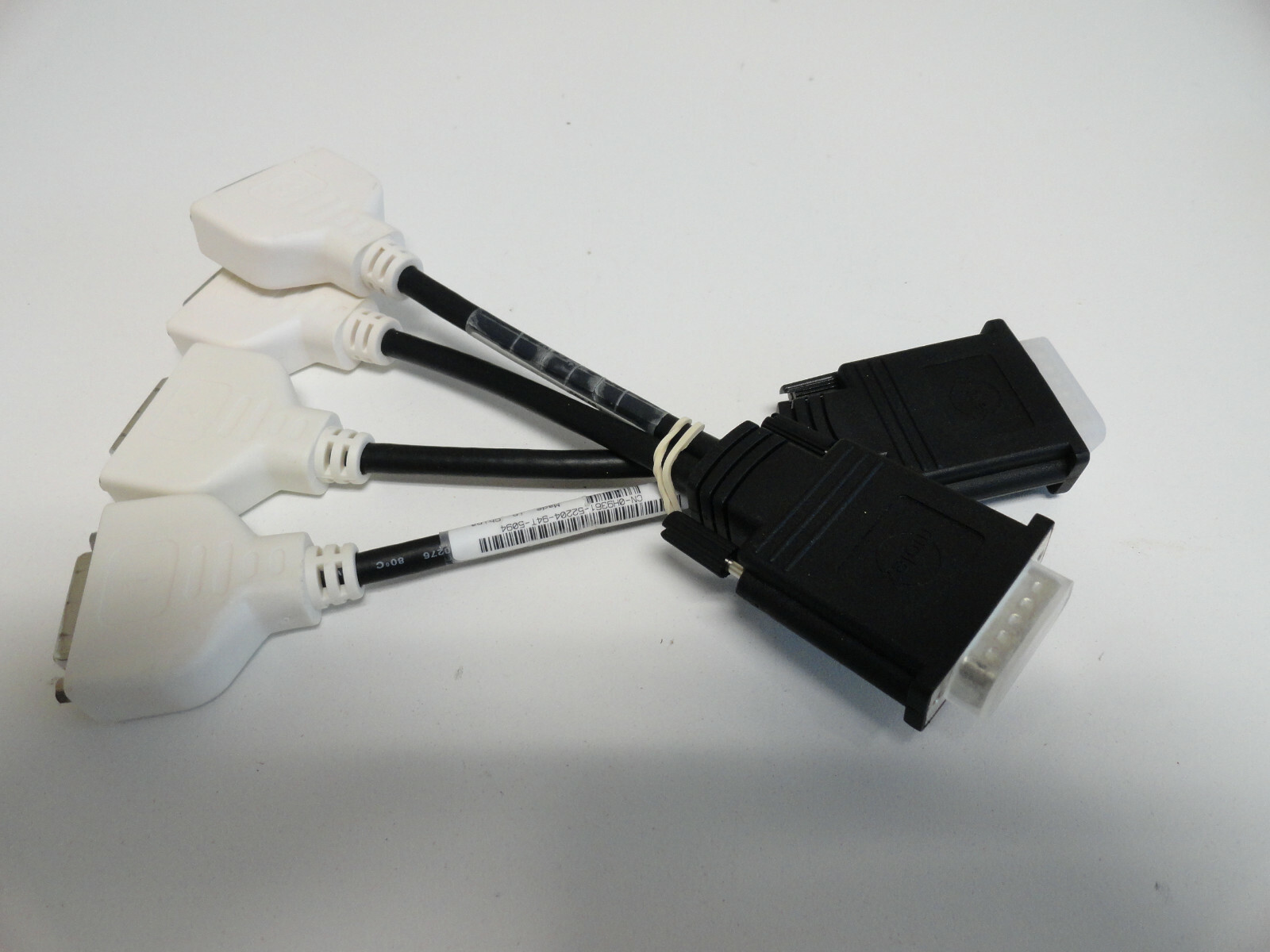 KK5: Lot of 2 Genuine Dell MOLEX Dual DVI Splitter Cable