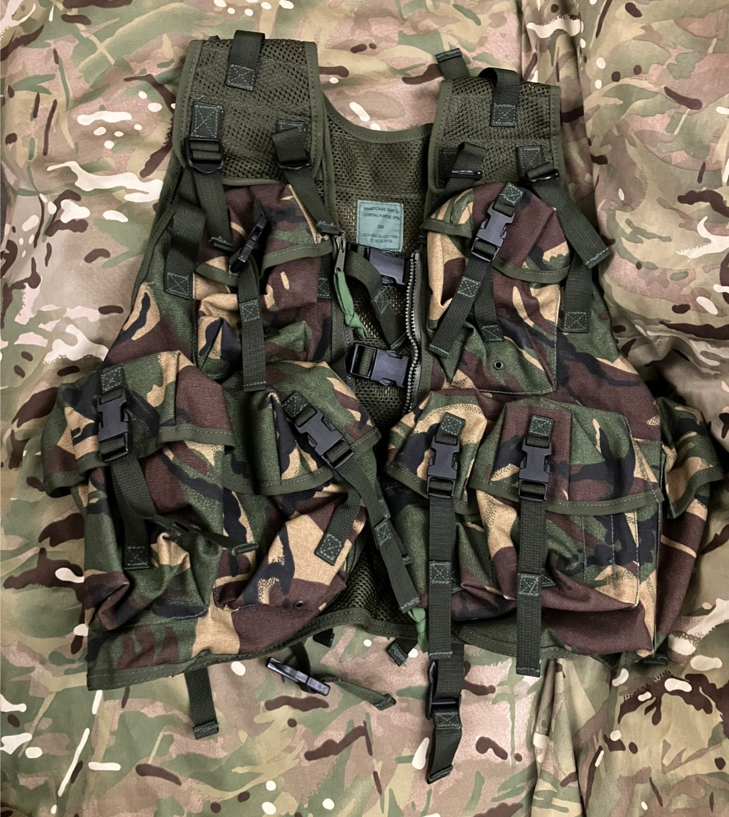 BRITISH ARMY ASSAULT VEST GENERAL PURPOSE OPS DPM Woodland GENUINE ISSUE UNUSED