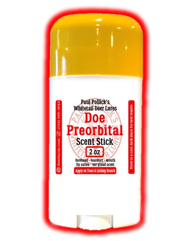 Pollick's Doe Preorbital Gland Scent Stick - Easy to Apply & Weather Resistant