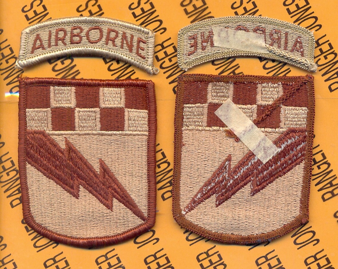 US Army 525th Military Intelligence Brigade Airborne Desert DCU patch m/e