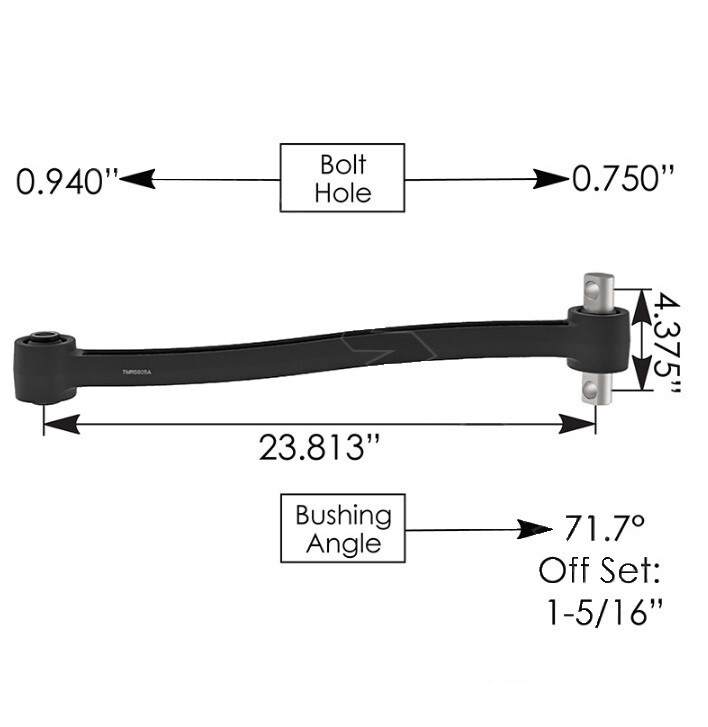 Torque Rod Offset Hendrickson part # 60823605C, 60827605A, TMR5605A
