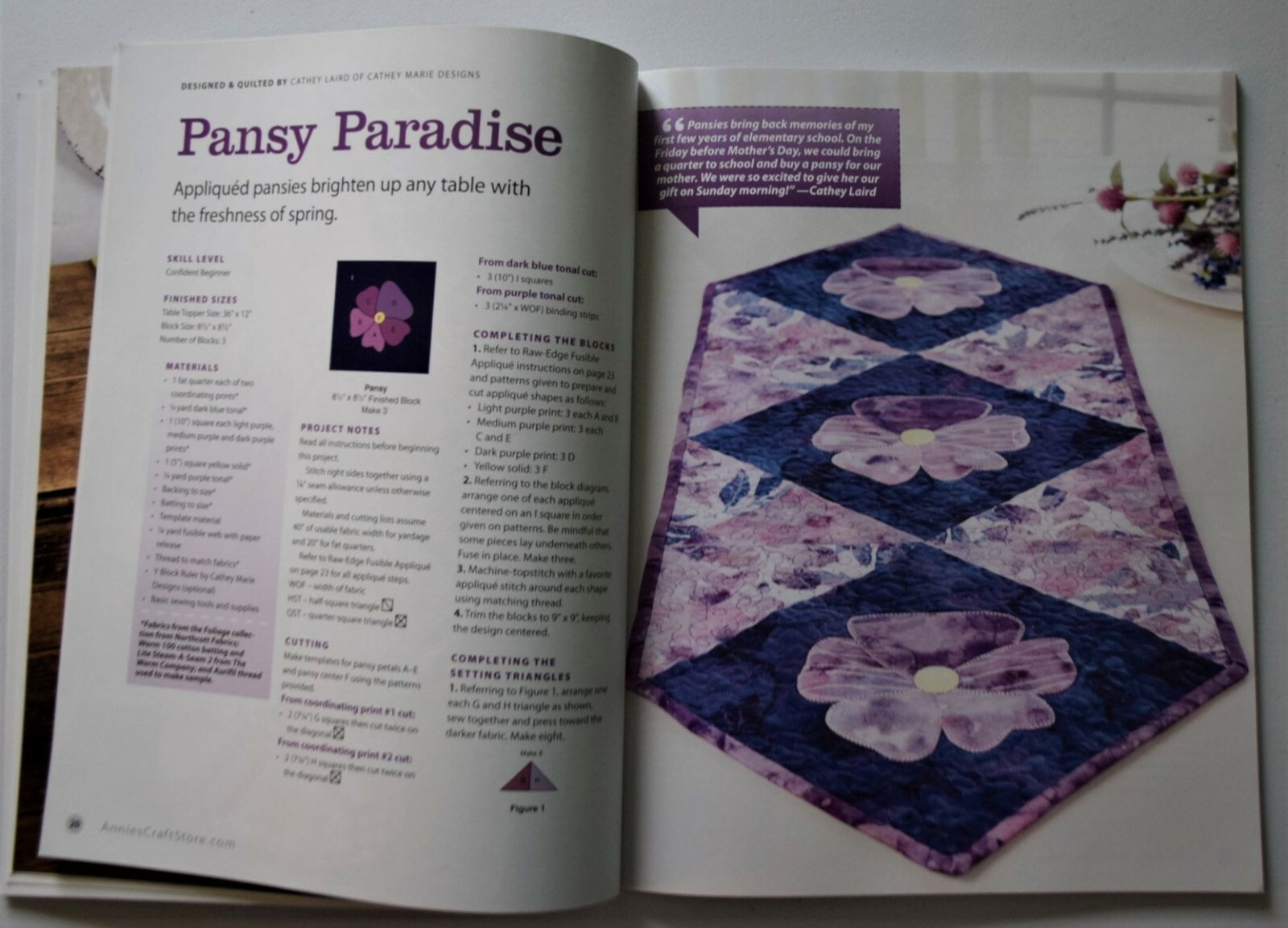 Fat Quarter-Friendly Quilts 12 Projects Table Runners Bed Quilts GIFT