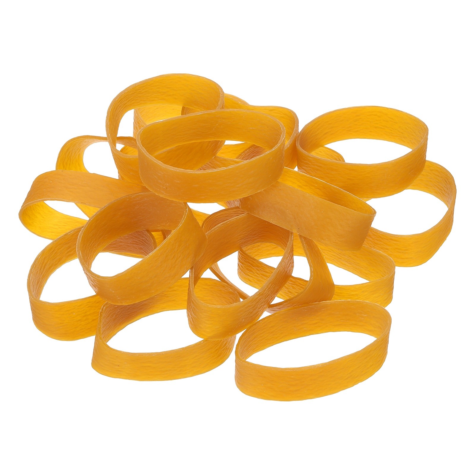 75Pcs Rubber Bands, 3.94x0.79 Inch Elastic Bands for Office Supplies, Yellow