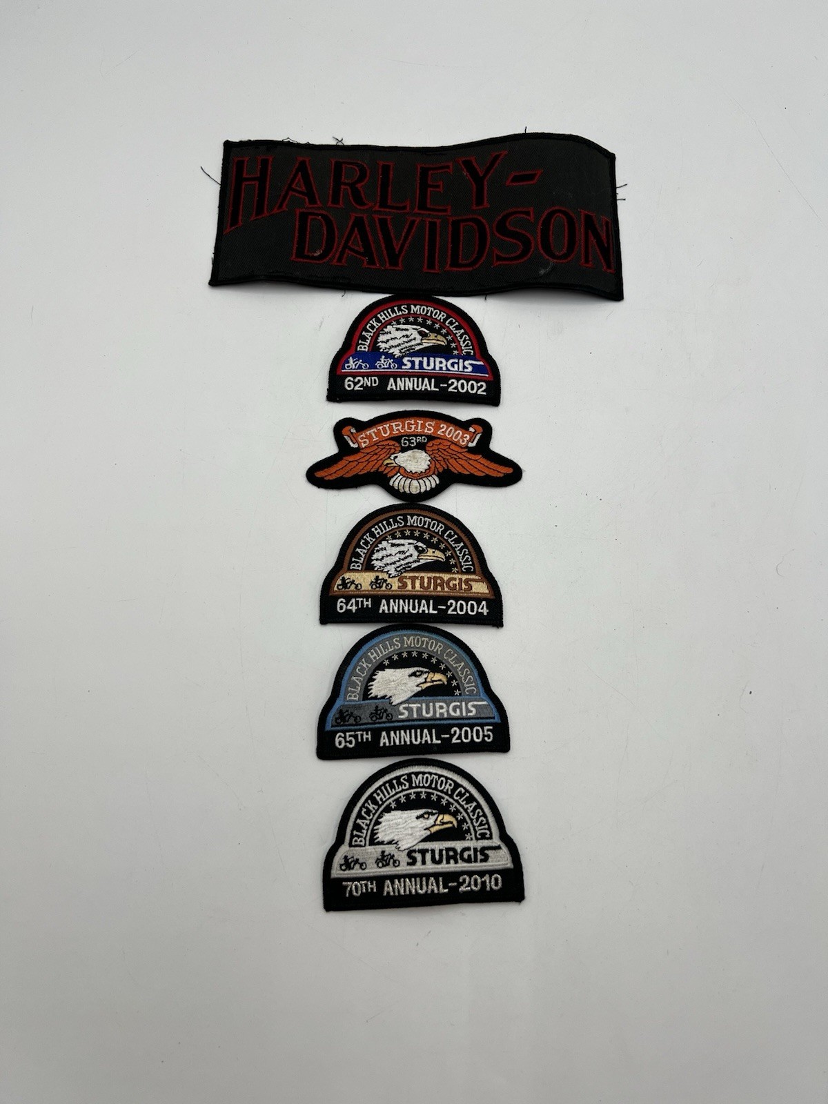 Harley Davidson Sturgis Patch Lot 2002 2003 2004 2005 2010 NWOT