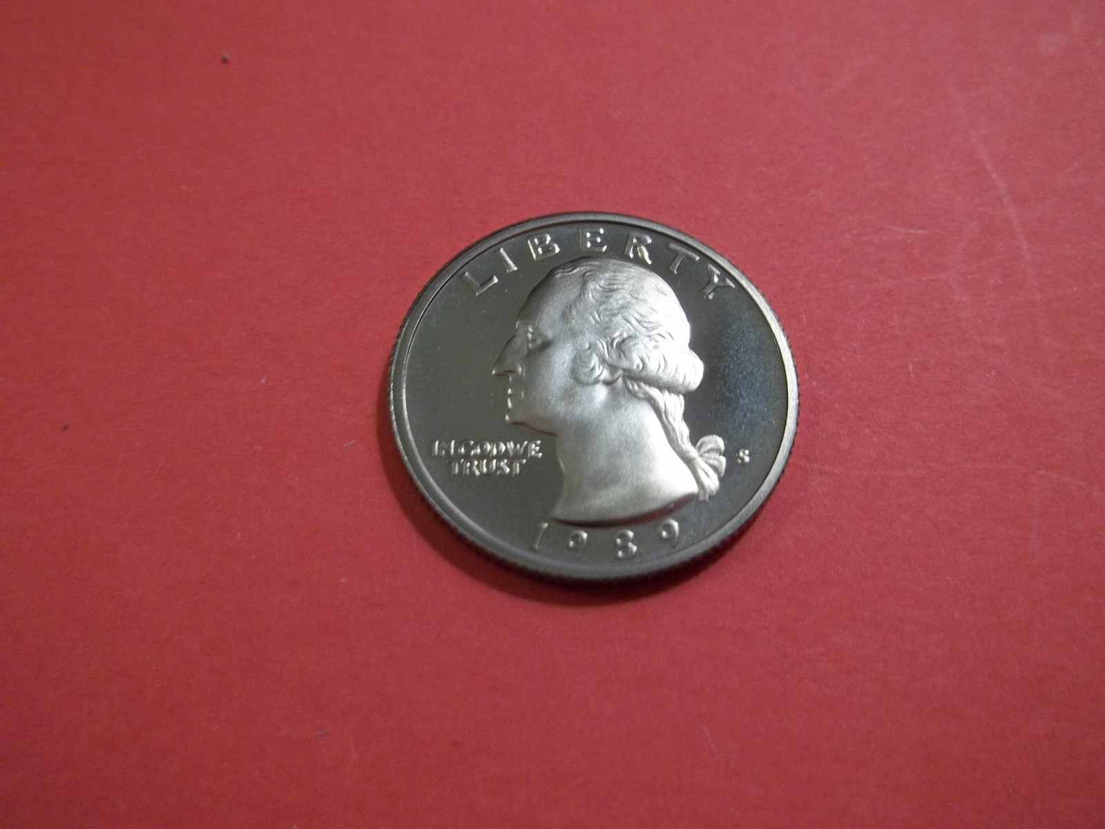 "S" Proof Washington Quarter  Gem  1989 "S"  (PWQ22)