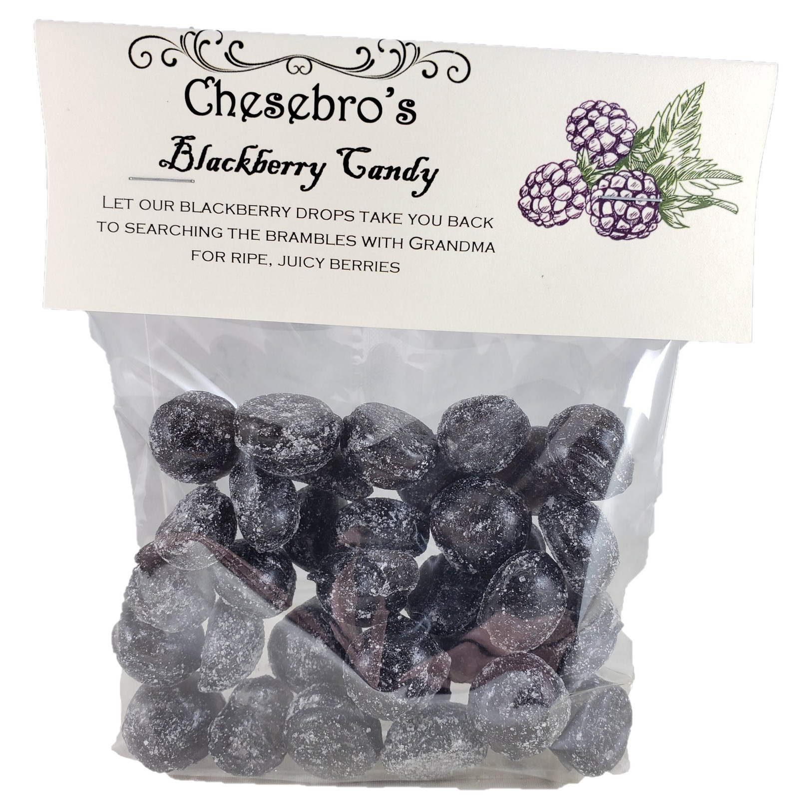 Blackberry Hard Candy Drops 4.5 Ounces