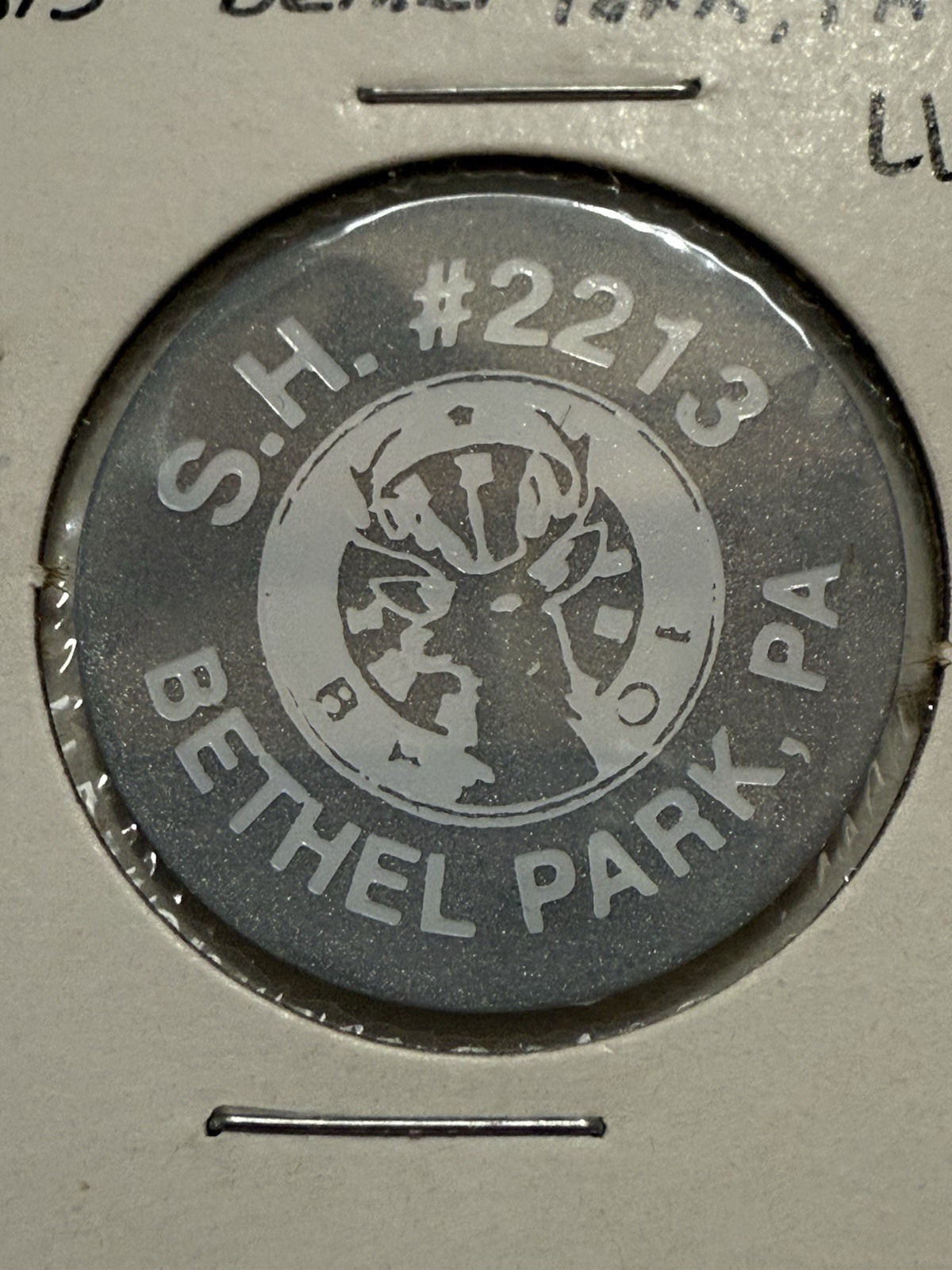 Bethel Park, PA, S.H. #2213, Good For One Wine, BPOE Elks Token