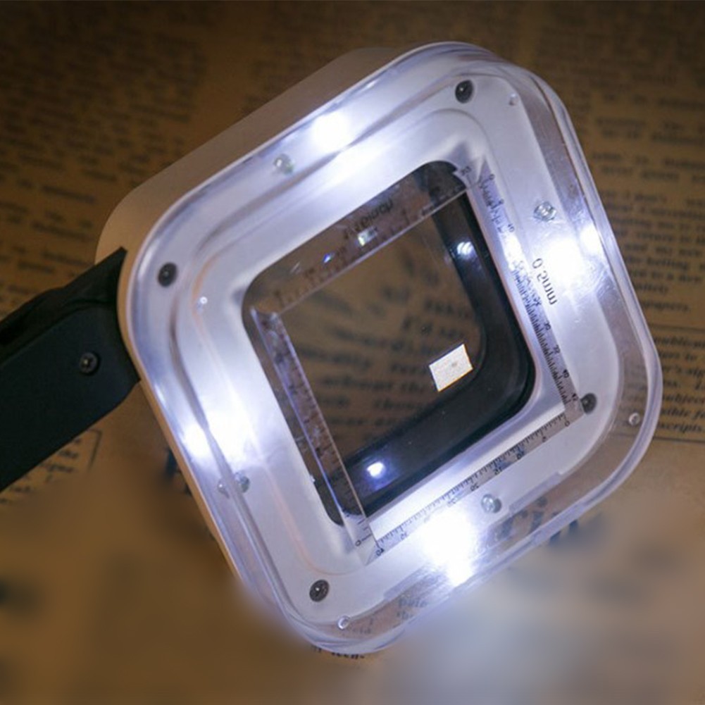 Low-light Conditions Folding Magnifier Detachable Scale Compact Design