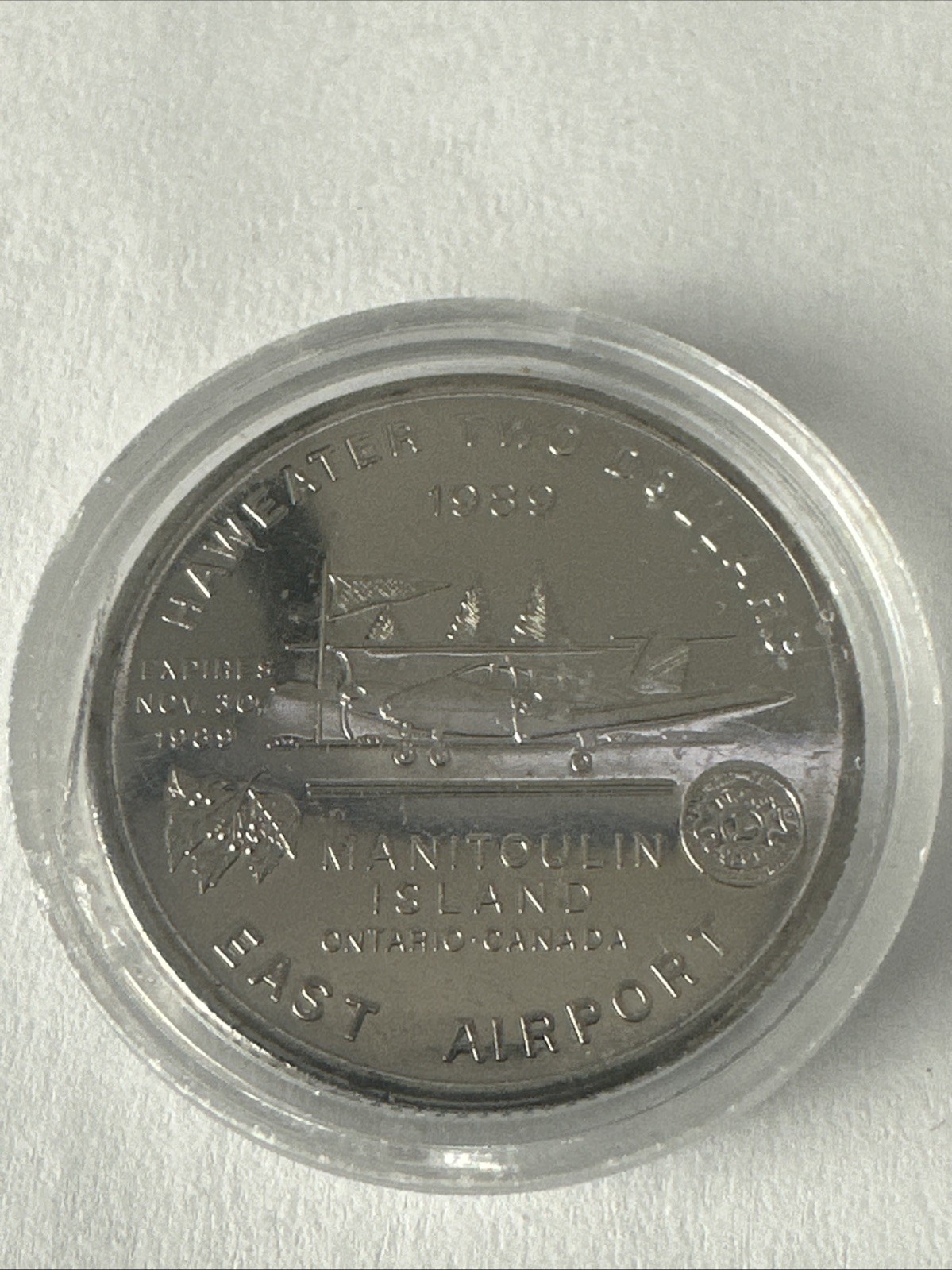 1989 Manitoulin Island Ontario Canada $2 Haweater Dollar ~ East Airport