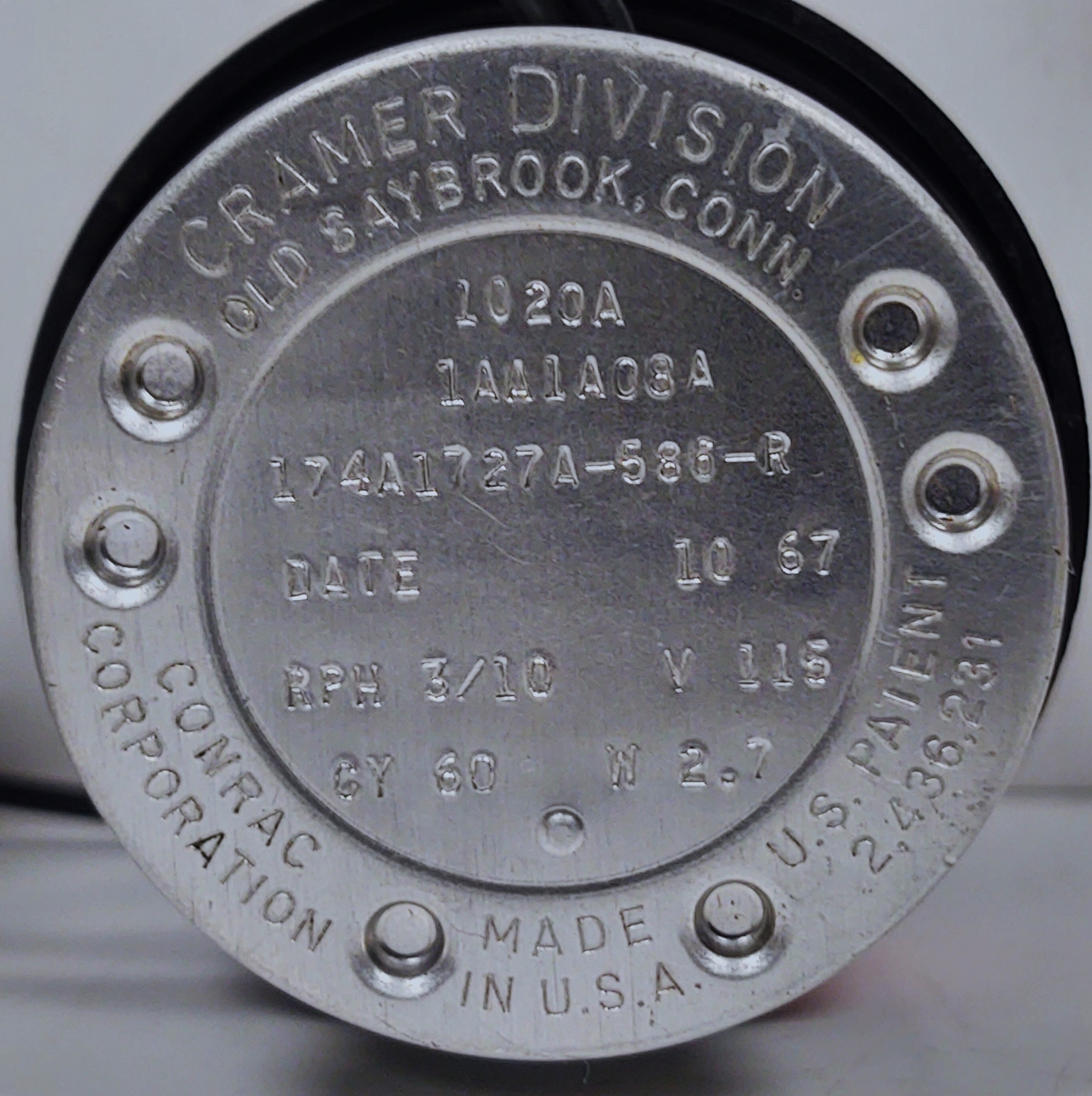 Cramer 635 5 Digit Time Totalizer
