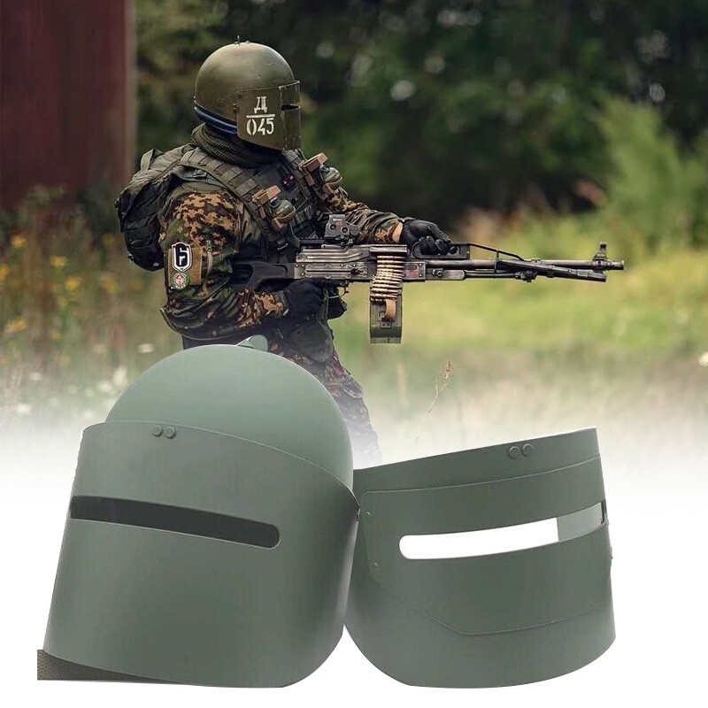 Green EVI Maska-1 RUSAsian MVD bulletproof assault helmet Double Mask 2024 USA