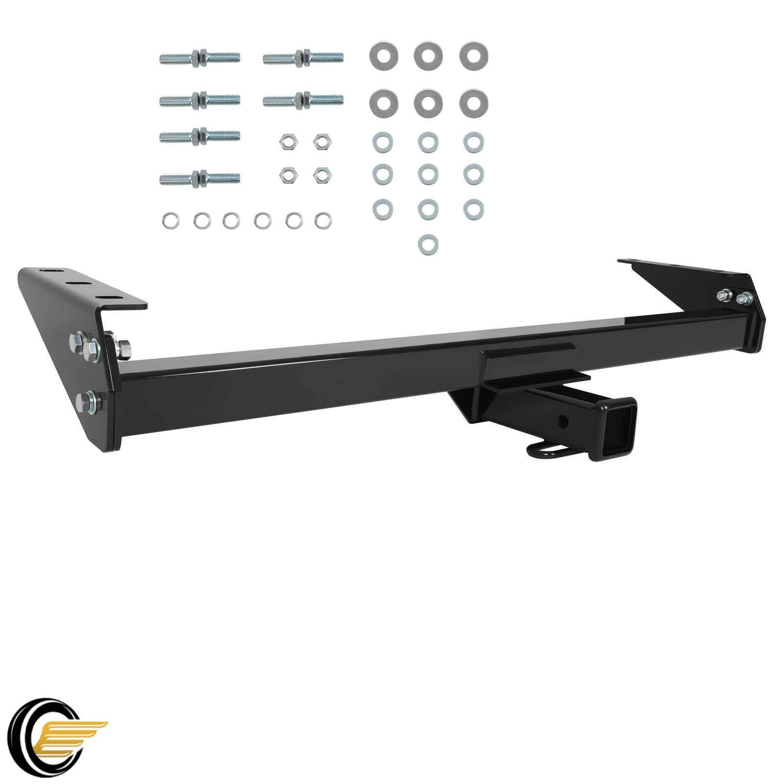 Black Class 3 Trailer Hitch 2-Inch Receiver For Nissan Frontier 2005-2024