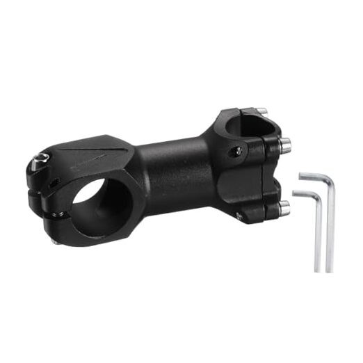 Bike Stem Aluminum Alloy Bicycle Handlebar Stem with 28.6 x 25.4 x 80mm Black