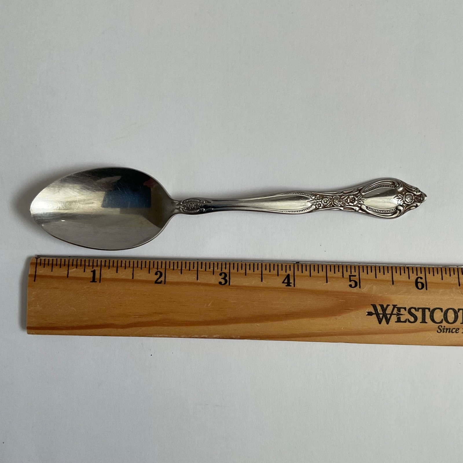 Oneida West Bend AFFECTION Pattern Stainless USA Flatware Teaspoons Set Of 4