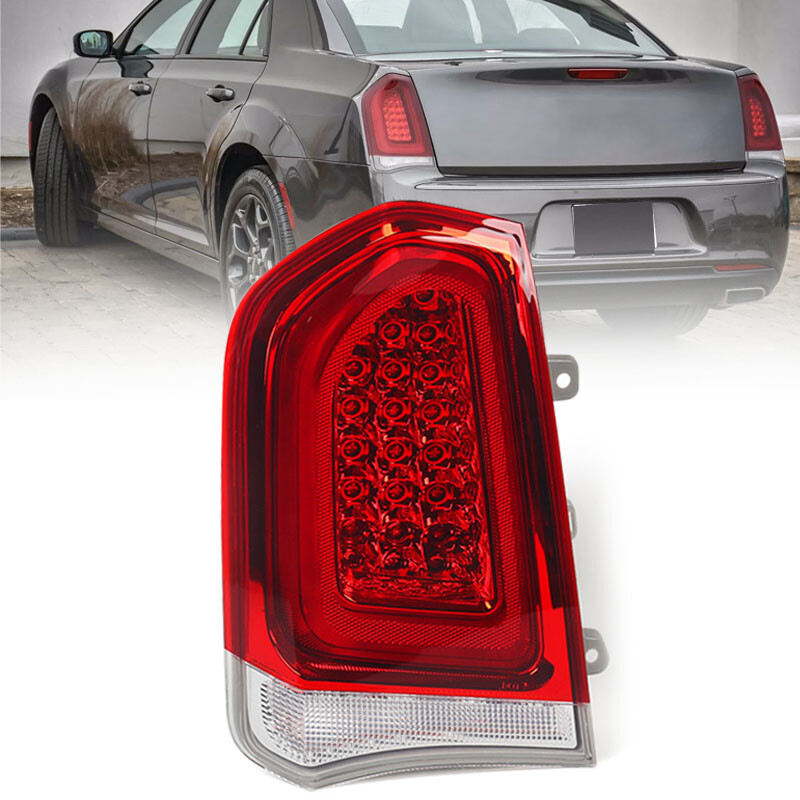 Driver Tail Light For 2015-2023 Chrysler 300 Brake Clear Chrome Full LED Lamp