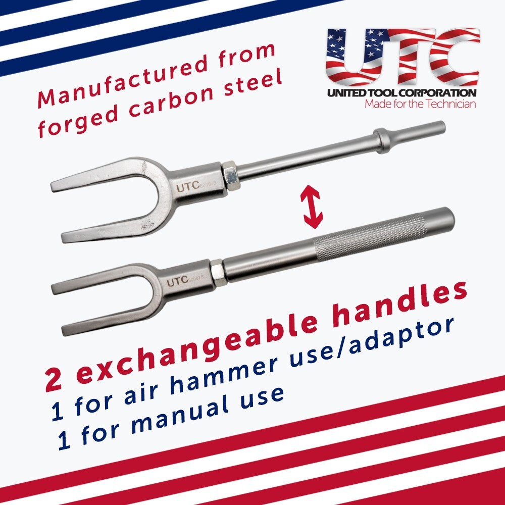 5-Piece Ball Joint Separator Pickle Fork Tool Set Tie Rod Removal Tool