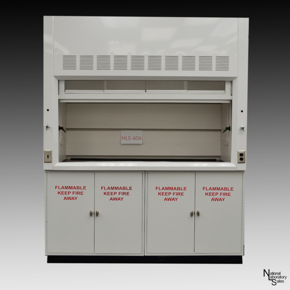 6' Laboratory Fume Hood w/ Flammable Storage Cabinets / E1-002