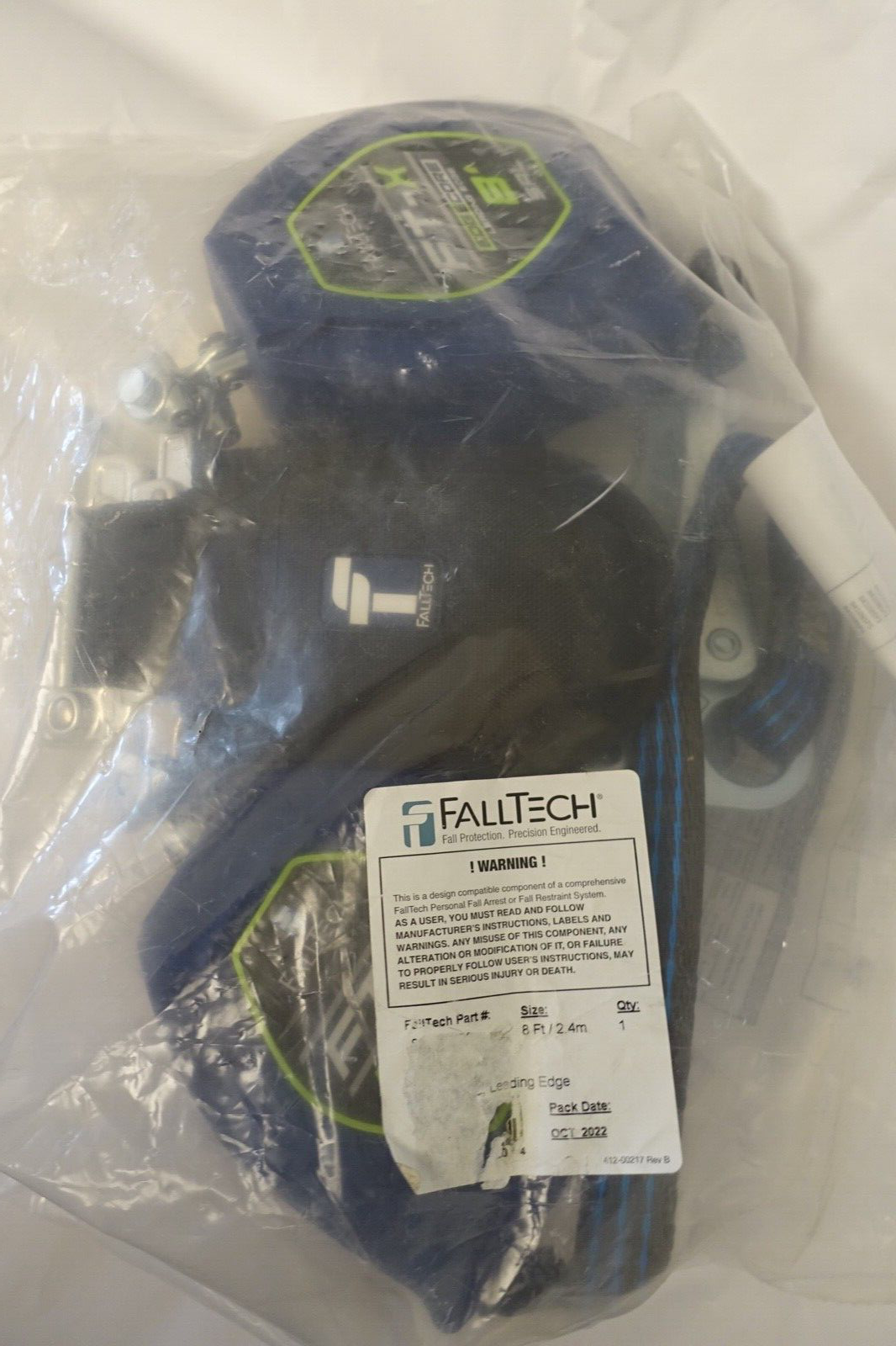 fall tech fall protection edgecore 84108SP0/8 ft