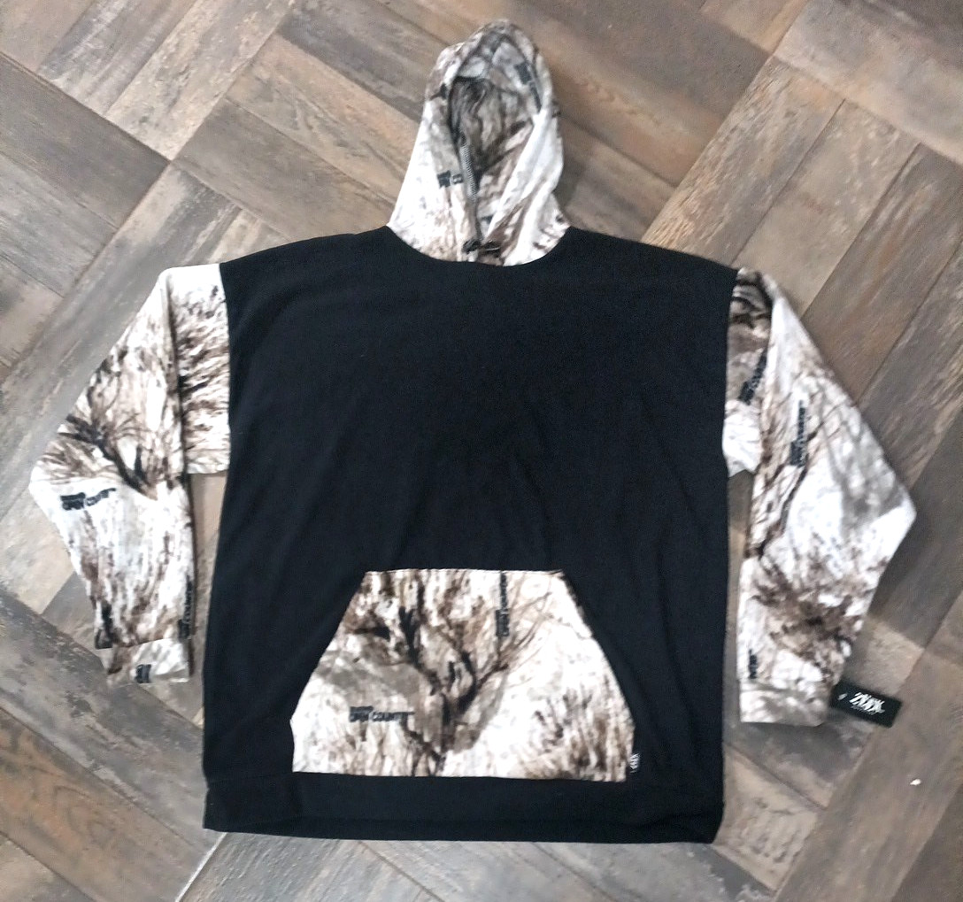 Cabelas Open Country winter Camo Polar fleece Hoodie by Zeek -2XL-SALE- 21.99