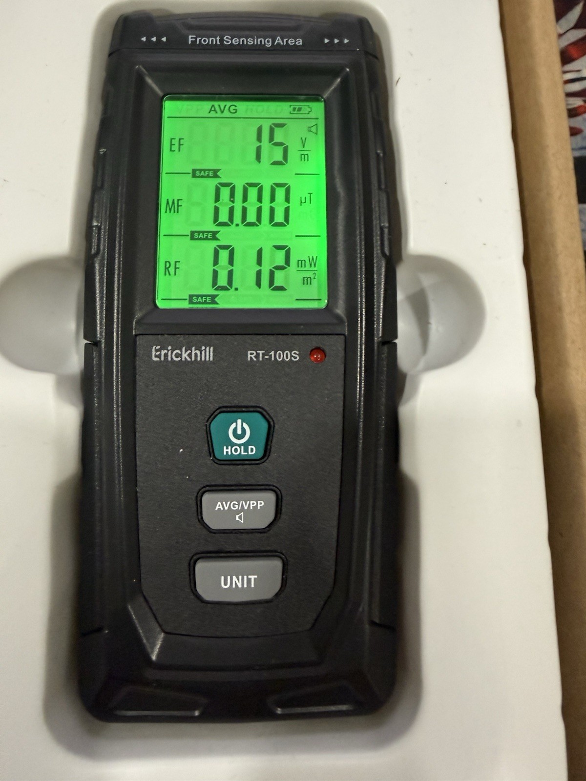 ERICKHILL RT-100 EMF Meter Electromagnetic Field Detector Tester LCD New