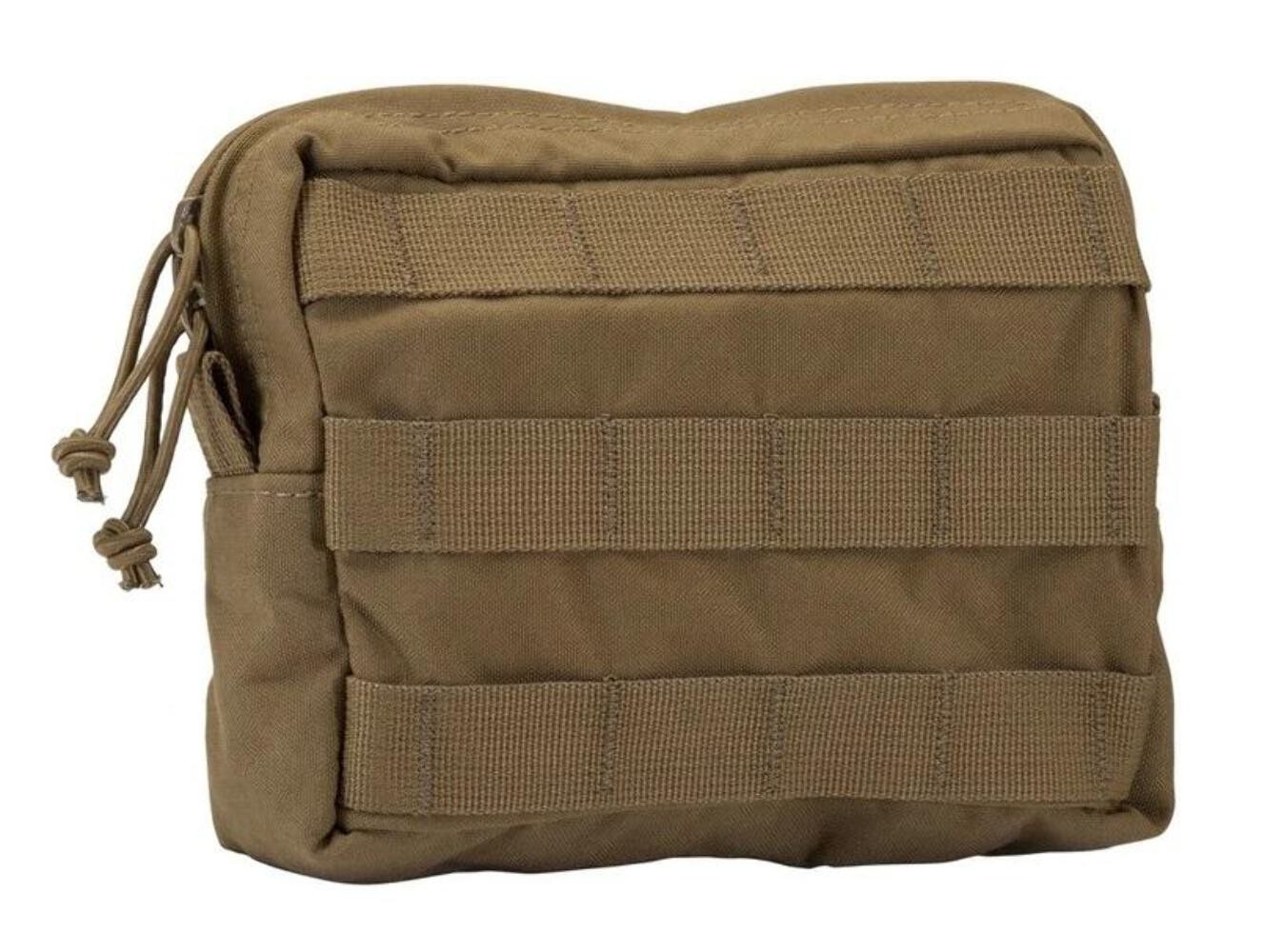 NEW T3 Gear Horizontal Utility MOLLE Pouch, Large - Coyote Brown