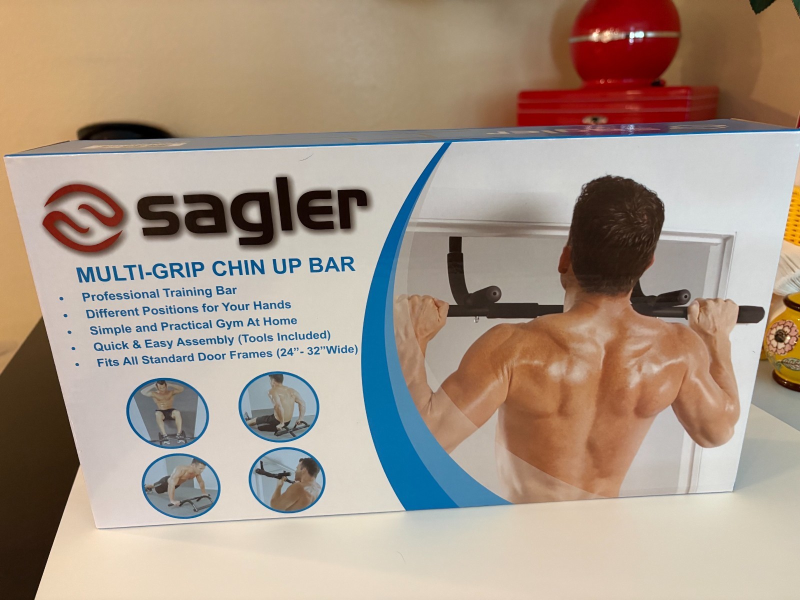 Sagler Multi-Grip Chin Up Bar.  New in Box!