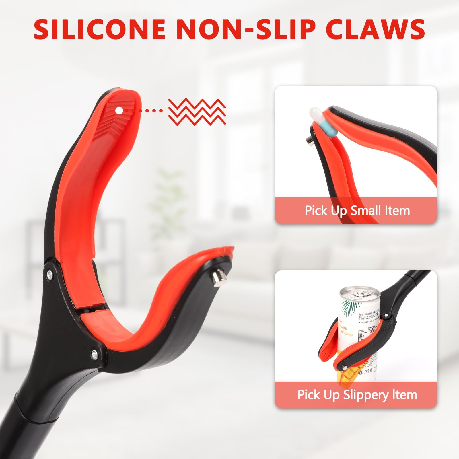 2 Pack Grabber Reacher Tool, 31” Foldable Pickup Tool for Seniors