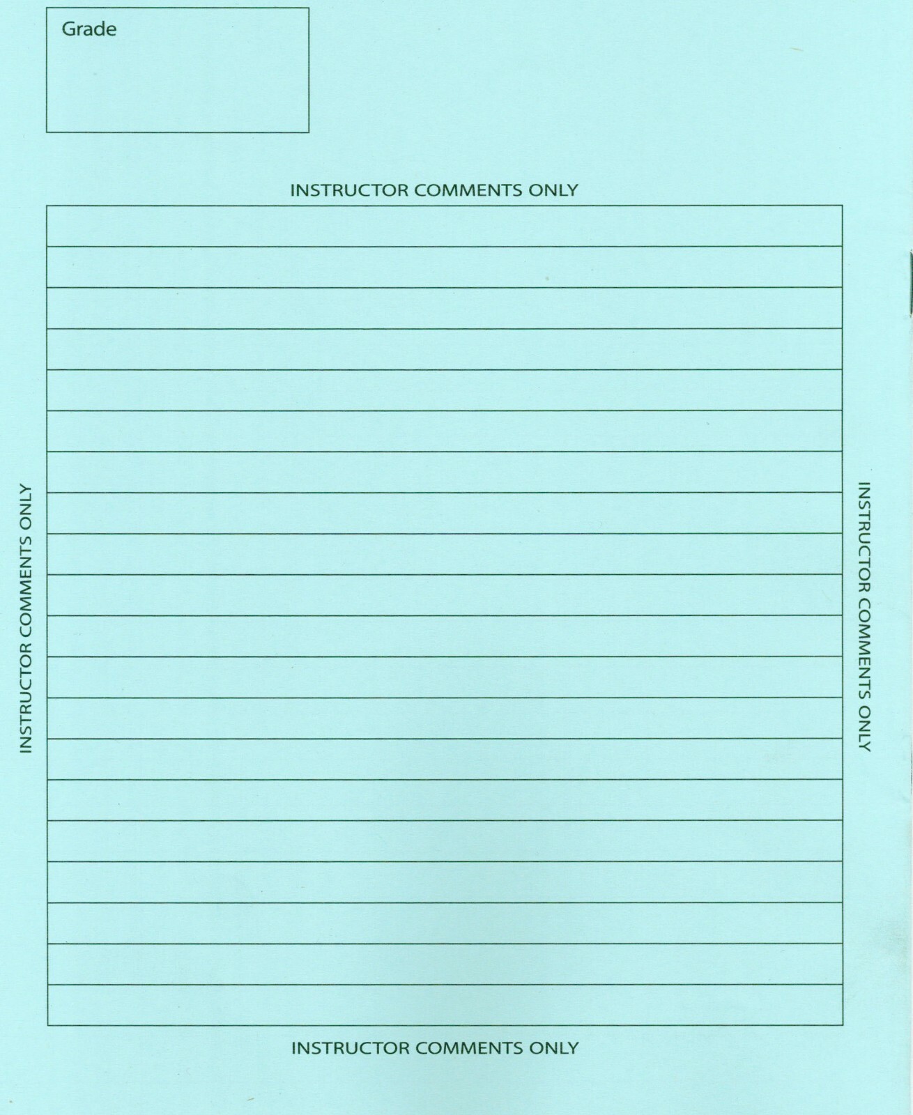 10 7 x 8.5 Blue Book Exam Booklets Notebook Examination Essay Testing