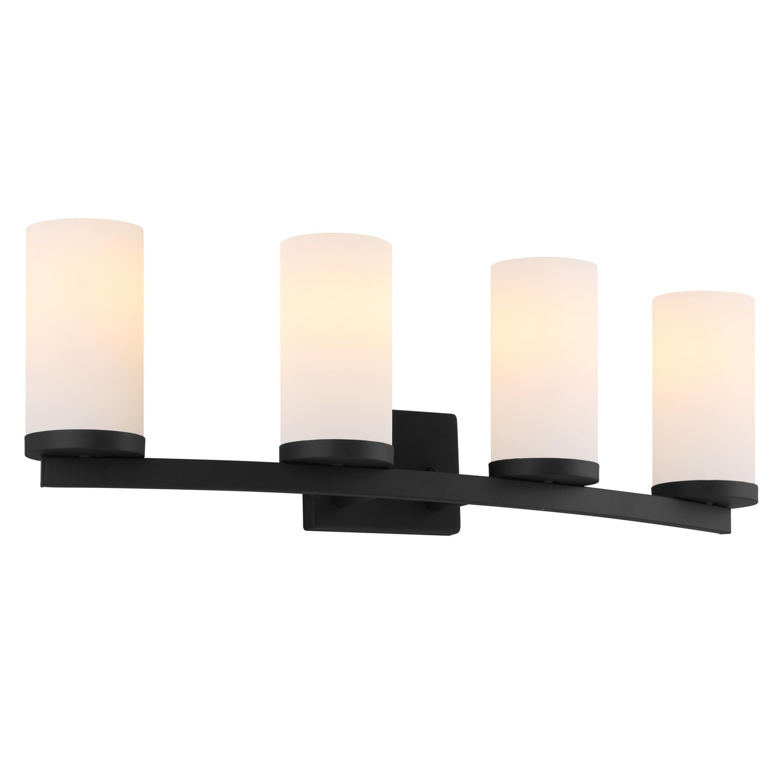 Design House 589168-BLK Desta Transitional Indoor 4-Light Vanity Light with C...