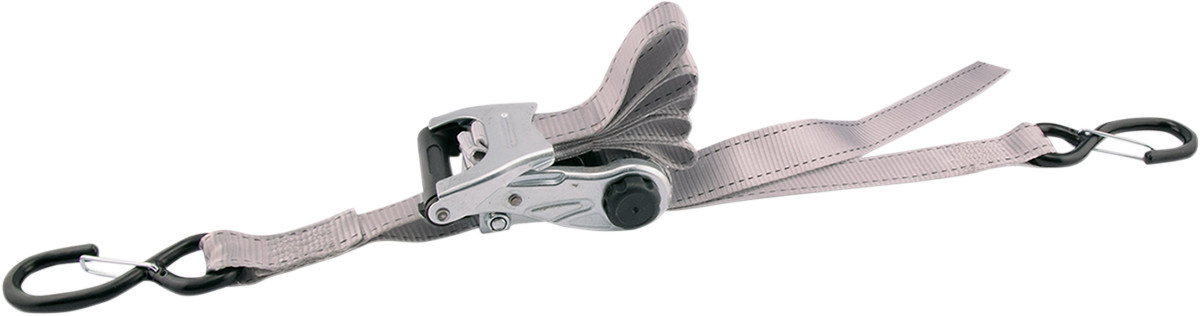 ERICKSON Ratchet Tie-Down 1.25 Inch x 12 Feet Gray 31353 with Web Clamps