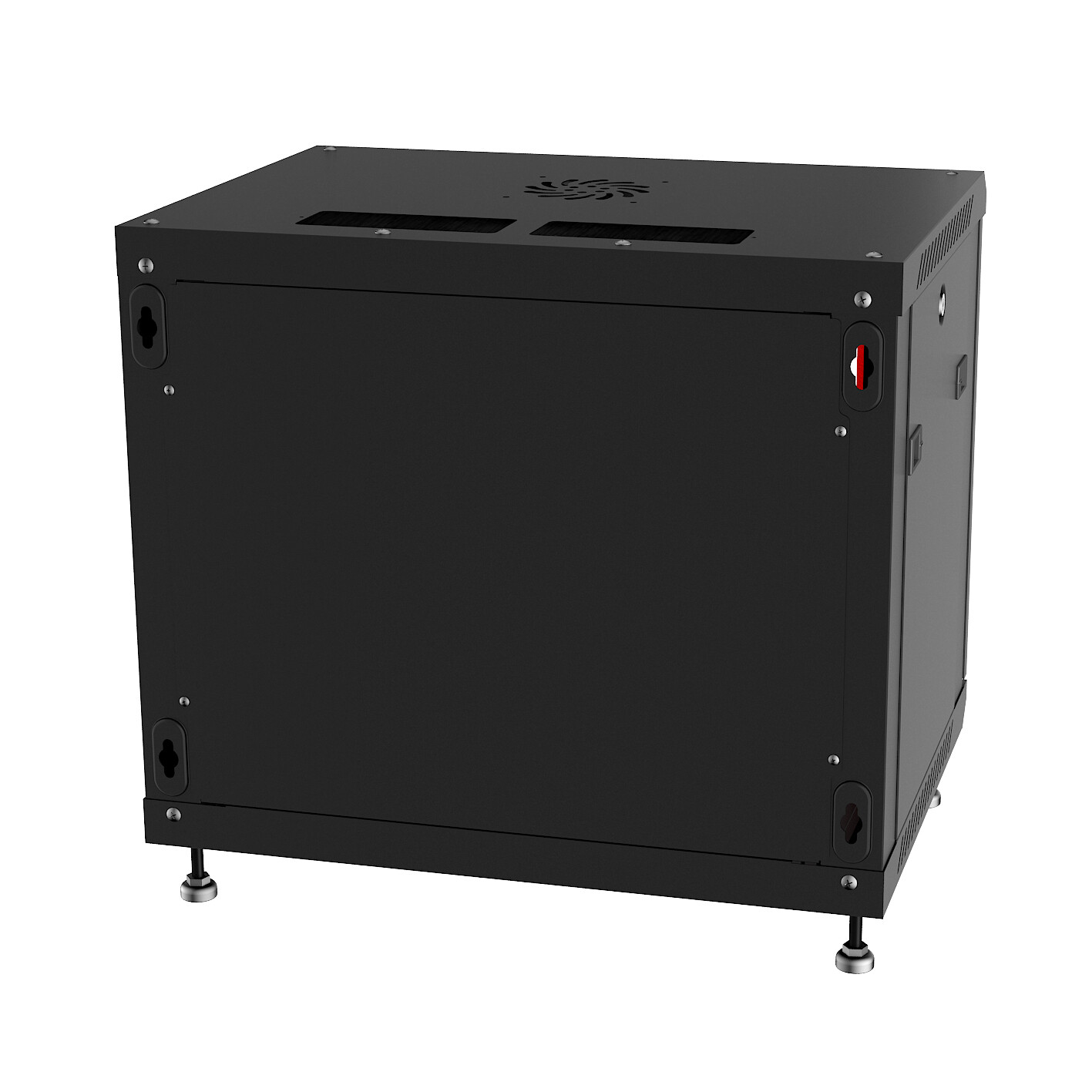 Sysracks 6U 24" Depth Wall It Data Server Cabinet Fan Shelf Feet Lockable