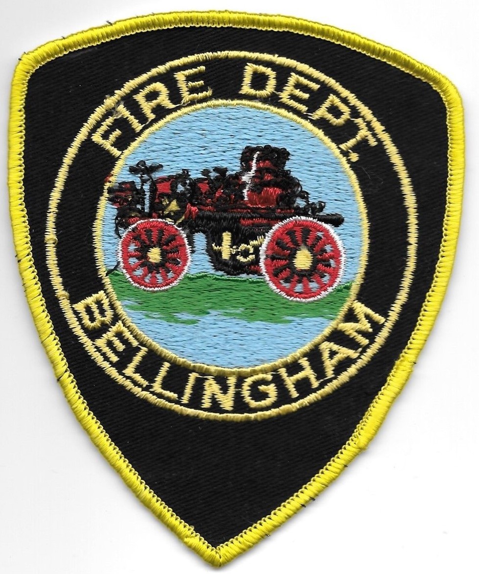 *VINTAGE*  Bellingham, Washington  (4" x 5" size) fire patch